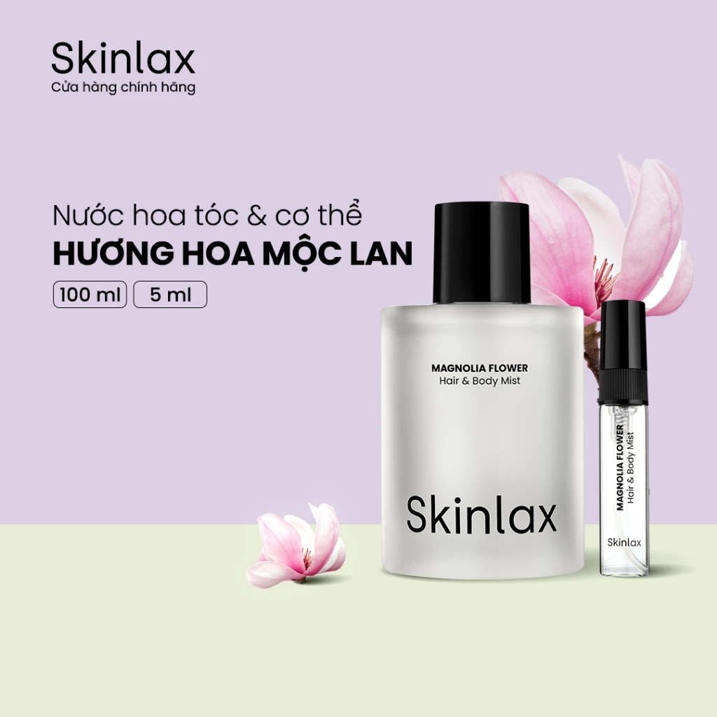 nước hoa tóc & cơ thể hương hoa mộc lan magnolia flower hair & body mist skinlax